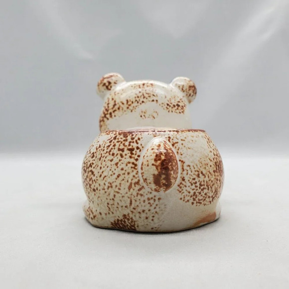 Vintage Ceramic Panda Bear Candle Holder Small Succulent Planter Rustic Cottage - Picture 5 of 15